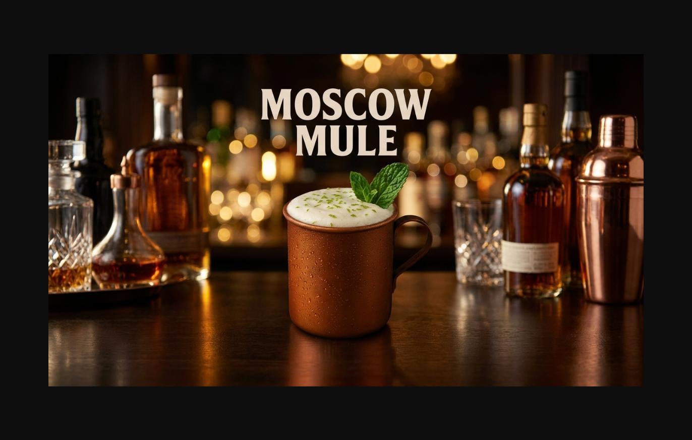 Moscow Mule servido em open bar para casamentos em São Mateus
